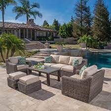 Brandemore 6 Piece Seating Set By Mission Hills Patio Decor Outdoor Patio Furniture Resin Patio Furniture