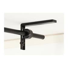 Betydlig Wall Ceiling Bracket Black Ikea Ceiling Mount Curtain Rods Small Attic Room Curtain Rods