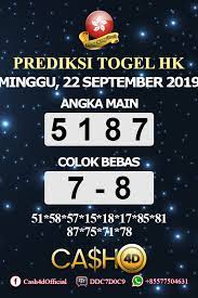 Prediksi Togel Hongkong Minggu 22 September 2019 Rabu 19 Juni Minggu