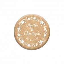 A vous de juger ! Magnet Mariage Personnalise Mariage Champetre Couronne De Fleurs