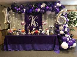 Organic Balloon Garland Purple Party Decorations White Party Decorations Purple Birthday Party