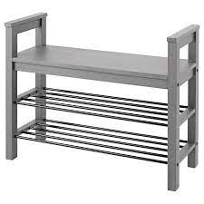 Hemnes Bank Mit Schuhablage Grau Lasiert 85x32 Cm Ikea Deutschland Bank Mit Schuhaufbewahrung Bank Mit Schuhablage Schuhaufbewarung