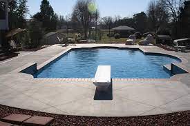 Love The Shallow Bump Out On The Long Side So It Doesn T Interfere With Laps Pool Patio Pool House Sitting Area