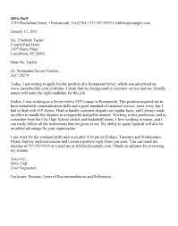 Restaurant Server Cover Letter Resumes Letters Cover Letter For Resume Resume Cover Letter Examples Cover Letter Example Templates