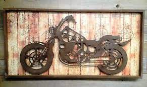 Harley Davidson Wall Art Metal Harley Davidson Honda Motorcycle Wall Art Plaque Decor Man Motorcycle Wall Decor Motorcycle Wall Art Motorcycle Art Decor