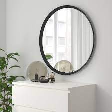 Langesund Spiegel Donkergrijs Ikea Round Mirror Bathroom Ikea Mirror Circular Mirror