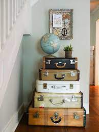 Vintage Luggage Home Decor Vintage Home Decor Suitcase Furniture Retro Home