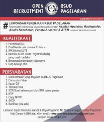 Yang ditampilkan di sini adalah iklan lowongan yang sesuai dengan kueri anda. Lowongan Kerja Rsud Pagelaran Cianjur 2020 Ada Banyak Posisi Lowongankerjacareer Com