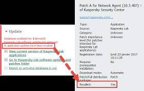 Notification About The Revoked Patch A In Kaspersky Security Center 10 Service Pack 2