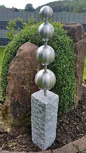 Edelstahl Granitpalisade Garten Ideen Gestaltung Garten Deko Garten Dekoration Garten Diy Garten Ideen Fruhling F Stelen Garten Garten Deko Granit Palisaden