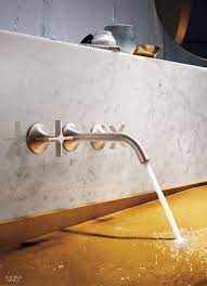 Vaia Sink Fittings In Matte Platinum By Dornbracht Waschbecken Design Badezimmerarmatur Armaturen