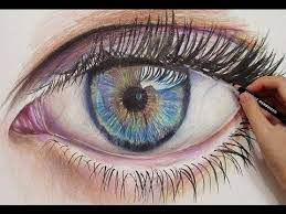 Drawing A Realistic Eye With Colored Pencils Time Lapse Hd Eye Drawing Realistic Eye Drawing Pencil Drawing Tutorials