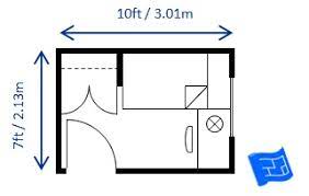 Actual bedroom dimensions might vary from 9' x 9' to 17' x 17' or even more deepening on a size of a house and personal preferences. Bedroom Size