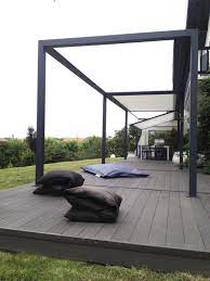 Self Supporting Pergola Aluminum Pvc Farbric Sliding Cover Id2 Design Ideea Terrasse Abritez Vous Chez No Pergola Patio Pergola Plans Pergola Designs