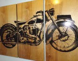 Wall Art Decor Ideas Yellow Contemporary Motorcycle Wall Art Popular Items Painting Painted Decoratio Motorcycle Wall Art Motorcycle Wall Decor Decal Wall Art