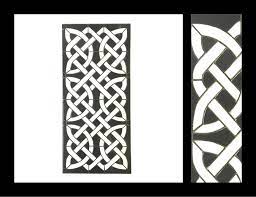 Stained Glass Panel For Ikea Gyllen 56 Lamp Monochrome Celtic Knot By Smash Glassworks Custom Sold Mozaiek