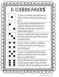 D Icebreaker For Back To School School Activities Back To School Activities First Day Of School Activities