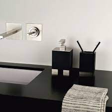 Gessi Rettangolo Badzubehor Mundglas Seifenspender Badezimmer Wasserhahn Badezimmerarmatur Schwarze Badezimmer Armaturen