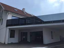 Balkon Glas Anthrazit Glasgelander Nach Mass Angefertigt Balkon Glas Glasgelander Balkon Balkon Haus