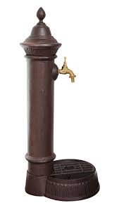 Wunderschones Waschbecken Fur Den Garten In Braun Aus Aluminium Im Antik Stil Hergestellt Der Wandbrunnen Eignet Sich F Waschbecken Garten Wandbrunnen Brunnen