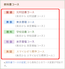 053583 教科書コースの設定 変更方法