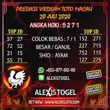 Prediksi Togel Toto Macau Hari Ini Senin 20 Juli 2020 Hoki Sydney Shio