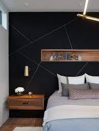 In this case, however, the slanted ceiling offers a perfect opportunity light blue accents in a black and white environment create a fresh and relaxing ambiance. Bold Black Accent Wall Ideas