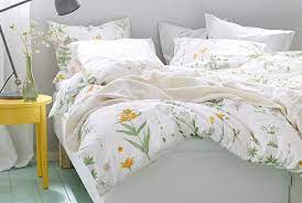Ikea Strandkrypa Duvet Comforter Cover Set White Floral Twin Queen King New Fs Ikea Bed Bed Linens Luxury Black Bed Set