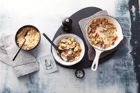 Veganes Pilzragout Mit Rauchertofu Wildreis Rezept Rezept Rezepte Pilzragout Wildreis