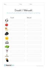 Arbeitsblatt Einzahl Und Mehrzahl Von Nomen Aufschreiben Lernen Tipps Schule Rechtschreibung Und Grammatik Schule Arbeitsblatter