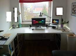 Stunning Ikea Computer Desk Hack Thin Computer Desk Ikea Hack Ikea Malm Bedside Table Office Inspiration Workspaces Hotel Interior Design Home Office Furniture