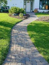 Backstein Gehweg Ideen Garten Stone Garden Paths Pathway Landscaping Walkway Landscaping