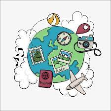Voyage Autour Du Monde Voyage De La Terre Avion Png Et Vecteur Travel Stickers Travel Doodles Travel Drawing