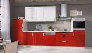Basic Einbaukuche Peninna Rot Weiss Kuchen Quelle Einbaukuche Bunte Kuche Kuche Quelle