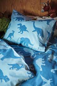 Jattelik Bettwascheset 2 Teilig Dinosaurier Blau 140x200 80x80 Cm Ikea Deutschland Kinder Produkte Bett Ikea