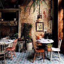 Inspiration For Using Mismatched Second Hand Chairs For A Rustic Setting Rustic Cafe Coffee Shop Decor Cafe Interior Design