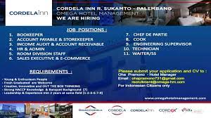 Cordela hotel cirebon is providing 110 rooms with comfortable. Lowongan Kerja Cordela Inn R Sukamto Palembang 11 Posisi Lowongan Kerja Hotel