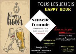 « les lundis, je me lève à 6 h » ; Tous Les Jeudi Happy Hours 17h30 21h30 Picture Of Le Joda Fa Evreux Tripadvisor