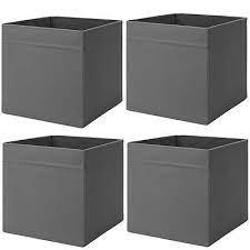Ikea Drona 4 Set Fach Box Expedit Kallax Regal Kiste Aufbewahrungsbox Dunkelgrau Ikea Drona Kallax Regal Aufbewahrungsbox
