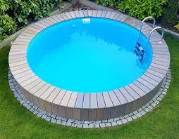 Pool Deck Ideas Homes Tre Above Ground Pool Landscaping Backyard Pool Landscaping Round Pool