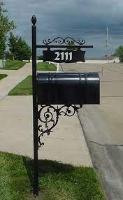 Iron Mailbox Post Google Search Wrought Iron Mailbox Mailbox Metal Mailbox