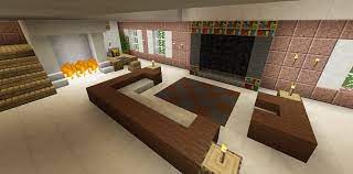 Minecraft Living Room Family Room Furniture Couch Chair Tv Computer Desk Minecraft Room Decor Living Room In Minecraft Minecraft Room