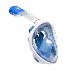 Aqua Lung Sea Turtle Full Face Snorkelmasker White Blue S M Zeeschildpadden Longen Aqua