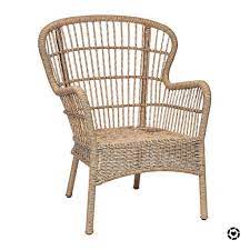 Natural Wicker Outdoor Chair Outdoor Chairs Outdoor Deck Decorating Wicker