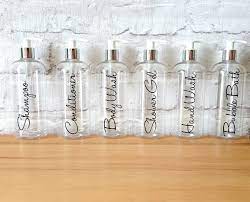 Clear Refillable Bathroom Shampoo Bottles Hand Soap Dispenser Bottle Bathroom Shower Decor Accessories 16oz 500ml In 2020 Refillable Soap Hand Soap Pump Shampoo Bottles