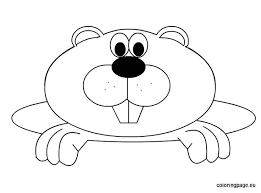 Free Groundhog Day Groundhog Day Coloring Pages Valentine Clipart