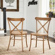 Three Posts Hermitage Metal Cross Back Side Chair Reviews Wayfair In 2021 Metal Dining Chairs Dining Chair Set Dining Chairs