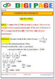 Dp Maths Compound Interest 10 Apr 17 Subscribe Us Www Youtube Com C Mahendraguruvideos Join Us Facebook Math Study Materials Compound Interest