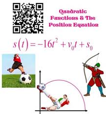 Quadratic Equation Position Equation Real World App With Qr Code Quadratics Quadratic Equation Positivity
