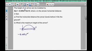 Given An Object With The Flight Path Of Quadratic Equation 2nd Degree Polynomial Find The Distance Quadratics Solving Quadratic Equations Quadratic Equation